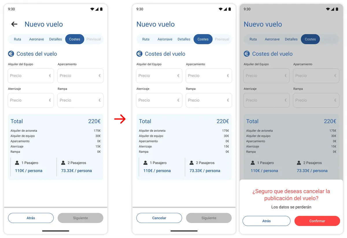 Consistency and Standards: visual comparison of the applied change